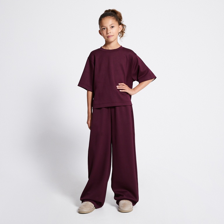Soft lounge pants "Alma star" Light Burgundy